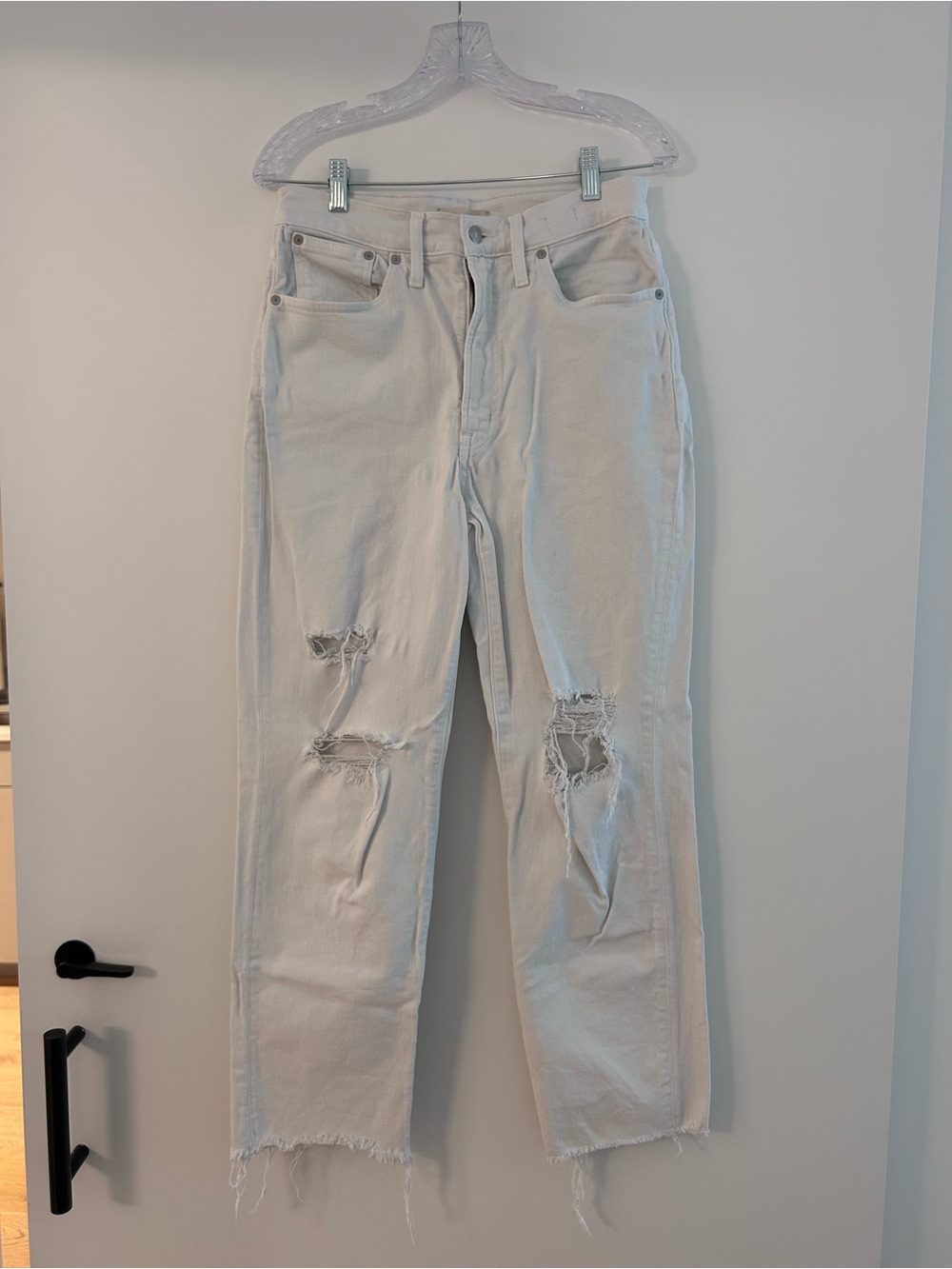 Madewell the perfect vintage Straight Jean - White - Size 28
